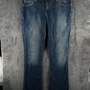 EVISU X Puma Collaboration Jeans Women ACTL 31x32 Blue Straight Leg Denim Adult